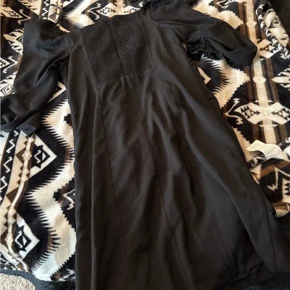 Nicole Miller Black Long Sleeve Dress - Picture 2 of 4